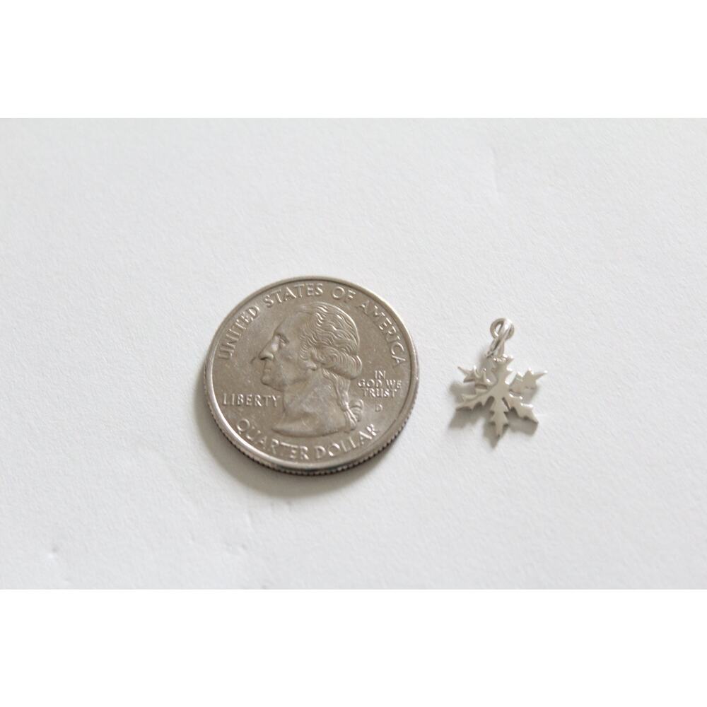 Sterling Silver Snowflake Charm, Snowflake Charm,… - image 4